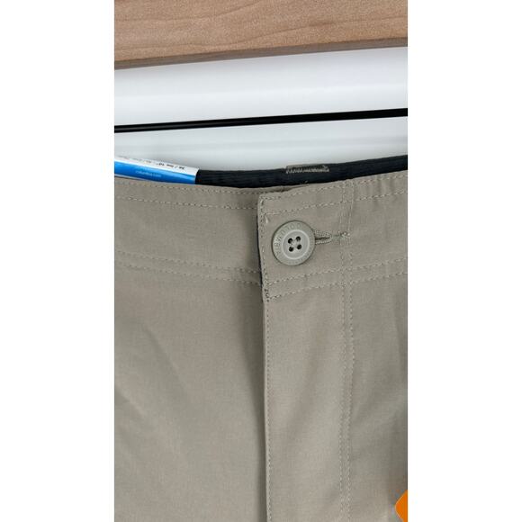 Columbia Mens Eaglecrest 10" Performance Cargo Shorts Tusk Brown Size 36 New UPF - Picture 9 of 13